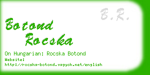 botond rocska business card